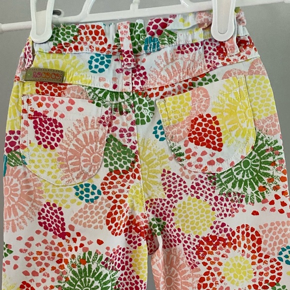 Rococo White Colourful Floral Print Lightweight Pants Size 24 Months - Picture 4 of 9
